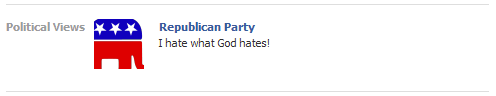 GOP elephant / I hate what God hates!